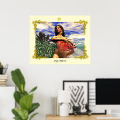 STerrenBEELD VERJAARDAGSTEKENS / WATerman Poster (Thuiskantoor)