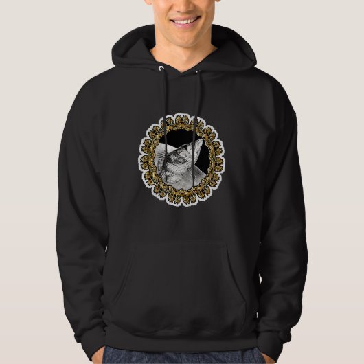 Sterrenbeeld Vis Goud Hoodie (Voorkant)