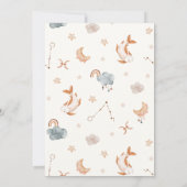 Sterrenbeeld: Vissen baby shower Kaart (Achterkant)
