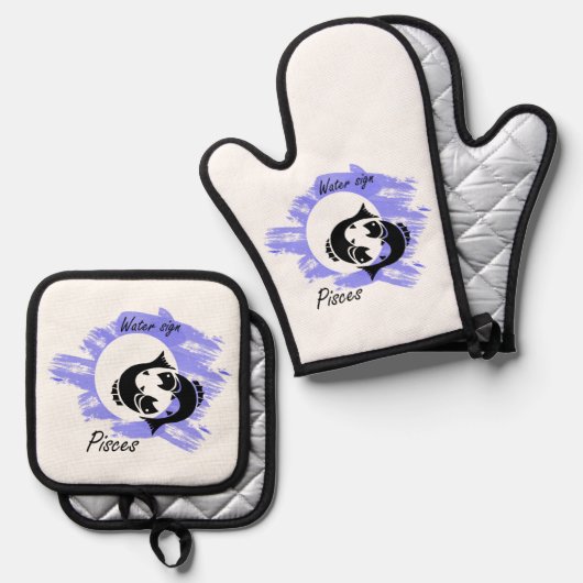 Sterrenbeeld - Vissen Ovenwant & Pannenlap Set (Voorkant / Achterkant)