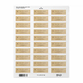 Sterrenbeeld - Vissen retouradreslabels Etiket (Full Sheet)