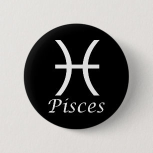 sterrenbeeld "Vissen" Ronde Button 5,7 Cm