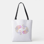 sterrenbeeld vissen tote bag (Achterkant)