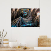 sterrenbeeld Waterman Fractal Art Poster (Keuken)
