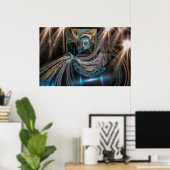 sterrenbeeld Waterman Fractal Art Poster (Thuiskantoor)