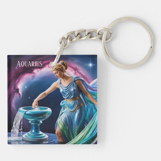 sterrenbeeld Waterman Godin Sleutelhanger (Achterkant)