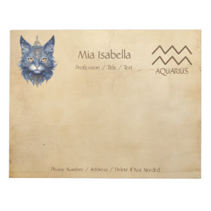 Sterrenbeeld Waterman + hemelkat Notitieblok