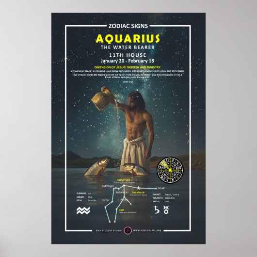 sterrenbeeld Waterman Poster (Voorkant)