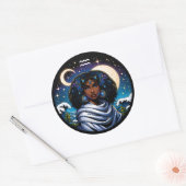 Sterrenbeeld Waterman Symbool Ronde Sticker (Envelop)
