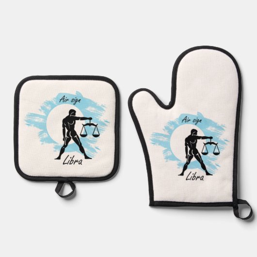 Sterrenbeeld - Weegschaal Ovenwant & Pannenlap Set (Voorkant)