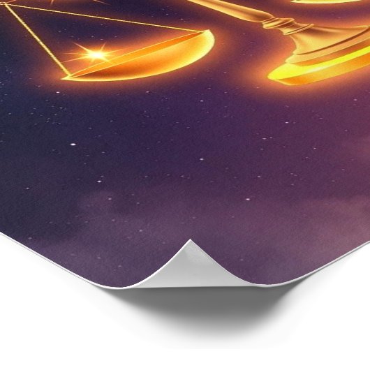 sterrenbeeld Weegschaal Poster (Hoek)