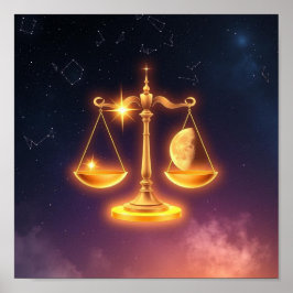sterrenbeeld Weegschaal Poster