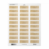 Sterrenbeeld - Weegschaal Retouradreslabels Etiket (Full Sheet)