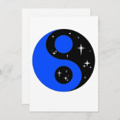 Sterrenbeeld Ying Yang, Wenskaart Feestdagenkaart (Voorkant / Achterkant)