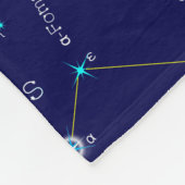 Sterrenbeeld Zuidelijke Halfrond Piscis Austrinus Fleece Deken (Hoek)