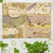  sterrenbeelden, Antiek sterrenkunde & Sterren Theedoek (Gevouwen)