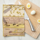  sterrenbeelden, Antiek sterrenkunde & Sterren Theedoek (Quarter Fold)