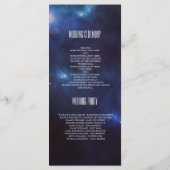 sterrenbeelden | Constellatie Trouwprogramma's Programmakaart (Achterkant)