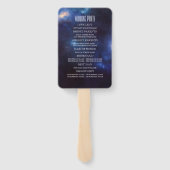 Sterrenbeelden | Constellation huwelijksprogramma Handwaaier (Achterkant)