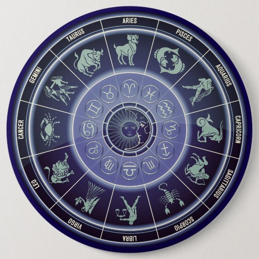 Sterrenbeelden Ronde Button 6,0 Cm (Voorkant)