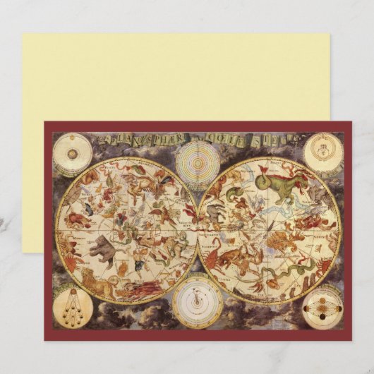 Sterrenbeelden,  sterrenkunde, Frederik de Wit (Voorkant / Achterkant)