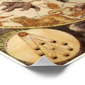 Sterrenbeelden,  sterrenkunde, Frederik de Wit Poster (Hoek)