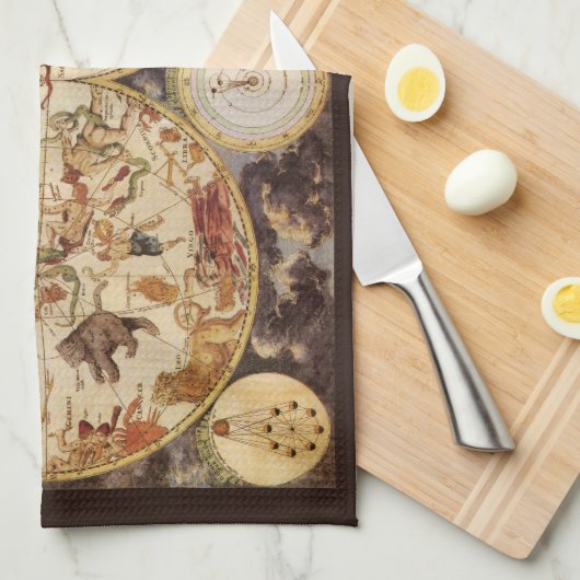 Sterrenbeelden,  sterrenkunde, Frederik de Wit Theedoek (Quarter Fold)