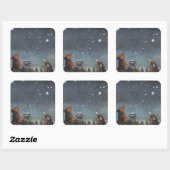 Sterrenbeelden Vierkante Sticker (Vel)