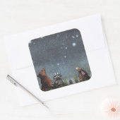 Sterrenbeelden Vierkante Sticker (Envelop)