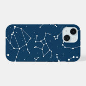 Sterrenbeeldpatroon iPhone 15 Case (Achterkant horizontaal)