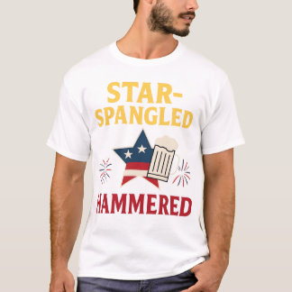 Sterrenbehangen Gehämmerde T-Shirt