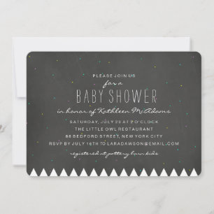 Sterrenberg baby shower uitnodiging