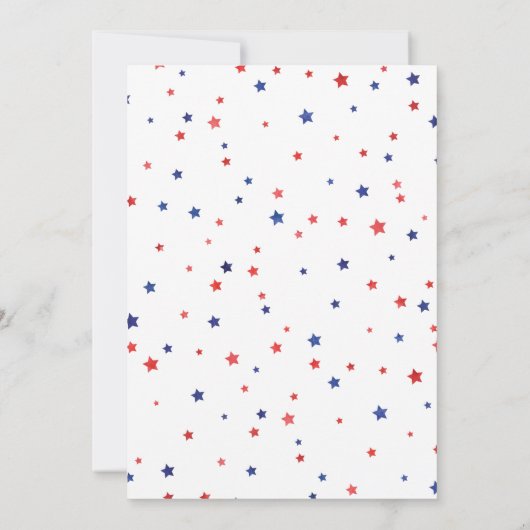 Sterrenbeugel omhoog en weg Baby shower Kaart (Achterkant)