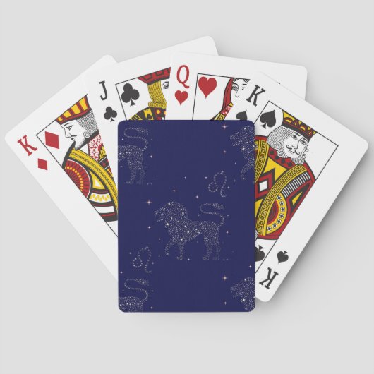 sterrenblad pokerkaarten (Achterkant)