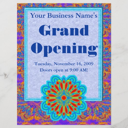 Sterrenbloem op maat flyers (Voorkant)