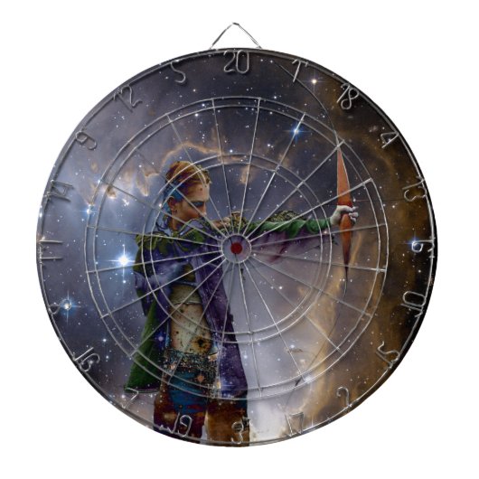 Sterrenboogschutter Dartbord (Voorkant)