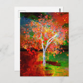 Sterrenboom ansichtkaart briefkaart (Voorkant / Achterkant)