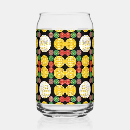 Sterrencirkels Blikvorm Glas (Voorkant)