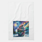 Sterrenconfectie: Van Gogh-geïnspireerde keukenhan Theedoek (Verticaal)