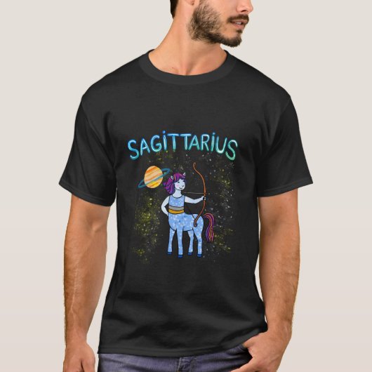 Sterrenconstellatie Sagittarius zodiac T-shirt (Voorkant)
