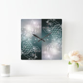 sterrenconstellatie zodiac astrologie Zodiac Pisce Vierkante Klok (Huis)