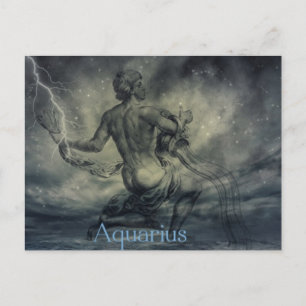 sterrenconstellatie zodiac astrology aquarius briefkaart