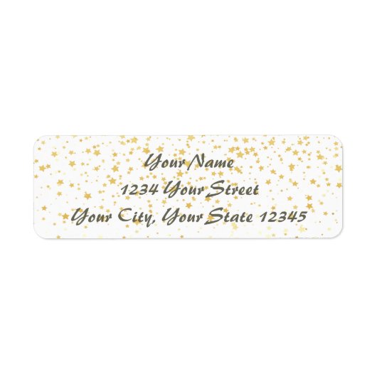 Sterrendaal Adreslabels Etiket (Voorkant)