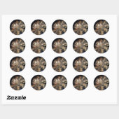 Sterrendraaimolen Ronde Sticker (Vel)