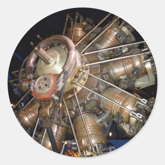 Sterrendraaimolen Ronde Sticker (Voorkant)