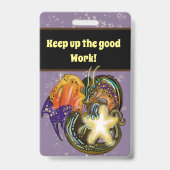 Sterrendrager Draak Ster Student Badge (Achterkant)