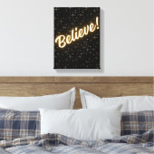 Sterrendromen: geloof in magie canvas afdruk (Insitu (Slaapkamer))