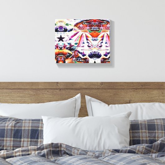 sterreneiland canvas afdruk (Insitu (Slaapkamer))