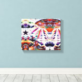 sterreneiland canvas afdruk (Insitu (Houten vloer))