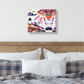sterreneiland canvas afdruk (Insitu (Slaapkamer))